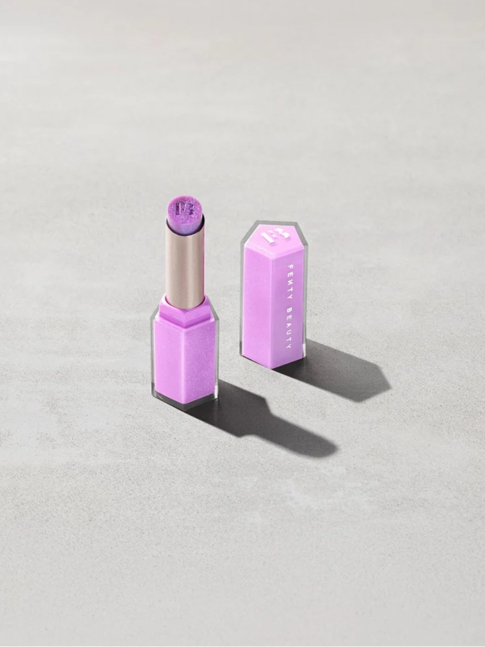 NWB Fenty Beauty Gloss Bomb Stix High Shine Gloss Stick Shimmering Icy Amethy$t